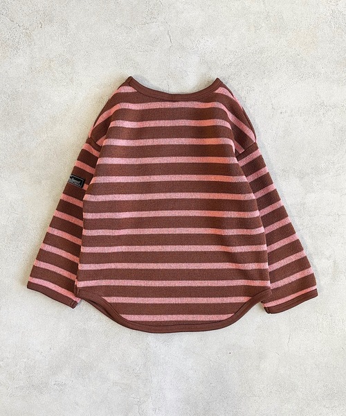 Life Support Products(ライフサポートプロダクツ)の「ウラキモウボーダーカットソー(80~150㎝)(Tシャツ/カットソー・キッズ・パープル/ブラウン/ブルー・140/120/130/95/150/80/90/110/100)」の4枚目の写真