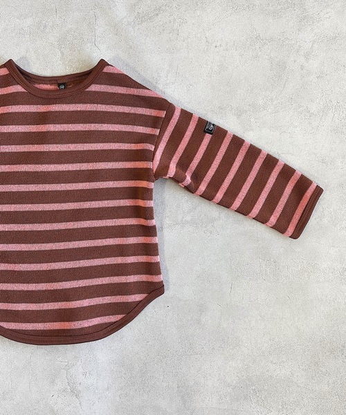 Life Support Products(ライフサポートプロダクツ)の「ウラキモウボーダーカットソー(80~150㎝)(Tシャツ/カットソー・キッズ・パープル/ブラウン/ブルー・140/120/130/95/150/80/90/110/100)」の6枚目の写真