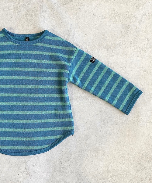 Life Support Products(ライフサポートプロダクツ)の「ウラキモウボーダーカットソー(80~150㎝)(Tシャツ/カットソー・キッズ・パープル/ブラウン/ブルー・140/120/130/95/150/80/90/110/100)」の7枚目の写真