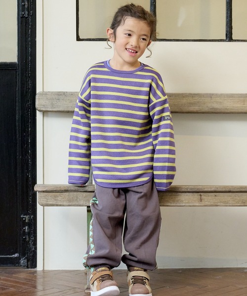 Life Support Products(ライフサポートプロダクツ)の「ウラキモウボーダーカットソー(80~150㎝)(Tシャツ/カットソー・キッズ・パープル/ブラウン/ブルー・140/120/130/95/150/80/90/110/100)」の15枚目の写真