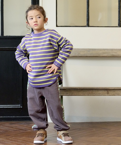 Life Support Products(ライフサポートプロダクツ)の「ウラキモウボーダーカットソー(80~150㎝)(Tシャツ/カットソー・キッズ・パープル/ブラウン/ブルー・140/120/130/95/150/80/90/110/100)」の18枚目の写真