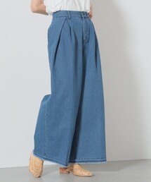 BEAMS HEART | BEAMS HEART / フリンジ タックデニムワイドパンツ(デニムパンツ)