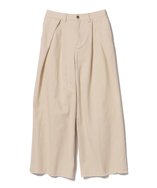 BEAMS HEART（ビームスハート）の「フリンジ タック ワイドデニムパンツ（デニムパンツ・レディース・ブラック系その他4/ナチュラル/ライトブルー/ブルー系その他/ホワイト系その他5・SMALL/MEDIUM）」の21枚目の写真