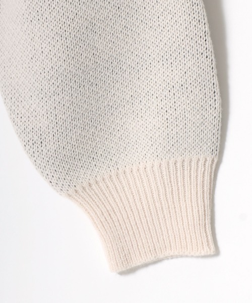 BEN DAVIS（ベンデイビス）の「BEN DAVIS/ベンデイビス DICE ＆ BALL KNIT TOP/オーバーサイズ ニット ストリート バックプリント ロゴ ワンポイント刺繍 セーター（ニット/セーター・メンズ・グレー/オフホワイト/ブラック/グレイッシュブルー・M/L/XL）」の22枚目の写真