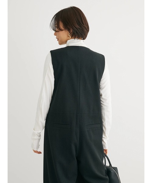 Petit fleur(プチフルール)の「・Petit Fleur ウールライクオールインワン(ワンピース・レディース・グレー/ブラック/チャコールグレー・FREE)」の9枚目の写真