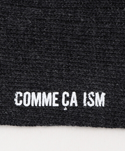 COMME CA ISM(コムサイズム)の「メランジ ライン リブソックス(ソックス/靴下・メンズ・チャコール/ブラック・25-27CM)」の5枚目の写真