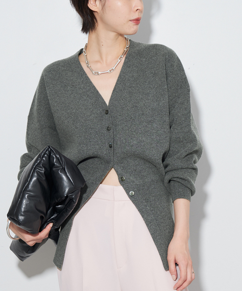 セール】ミラノリブVネックカーディガン（カーディガン/ボレロ