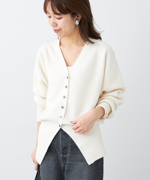 セール】ミラノリブVネックカーディガン（カーディガン/ボレロ