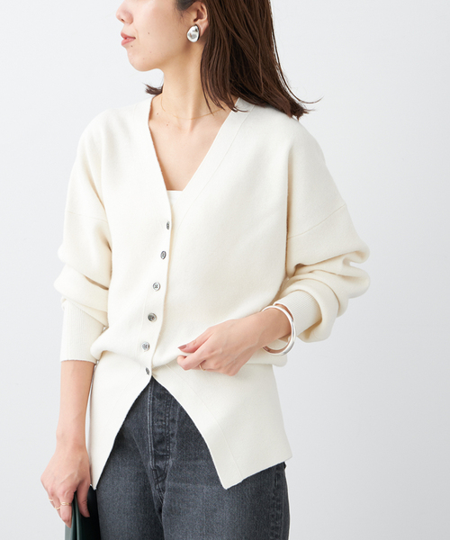 セール】ミラノリブVネックカーディガン（カーディガン/ボレロ