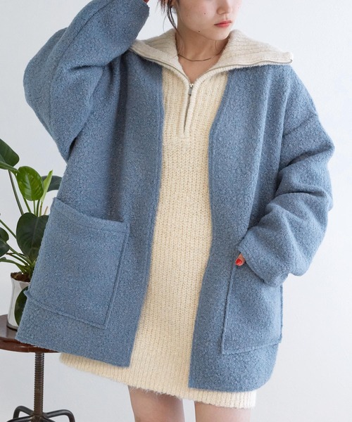 w closet（ダブルクローゼット）の「【リバーシブル】エアリーボア起毛