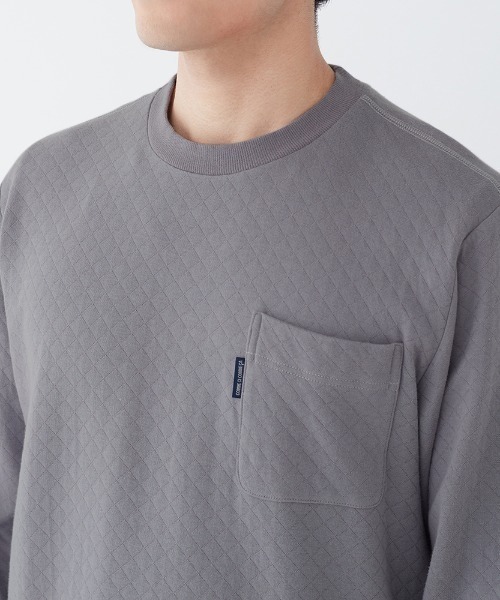 COMME CI COMME CA（コムシコムサ）の「COMME CI COMME CA/コムシコムサ　ルームウェア　長袖長パンツ　表裏綿100%　キルト（ルームウェア/パジャマ・メンズ・ネイビー/チャコールグレー/グレー・MEDIUM/LARGE/X-LARGE）」の8枚目の写真