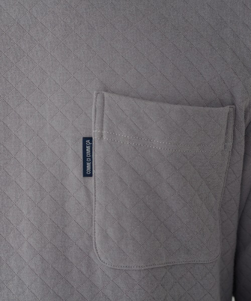 COMME CI COMME CA（コムシコムサ）の「COMME CI COMME CA/コムシコムサ　ルームウェア　長袖長パンツ　表裏綿100%　キルト（ルームウェア/パジャマ・メンズ・ネイビー/チャコールグレー/グレー・MEDIUM/LARGE/X-LARGE）」の9枚目の写真