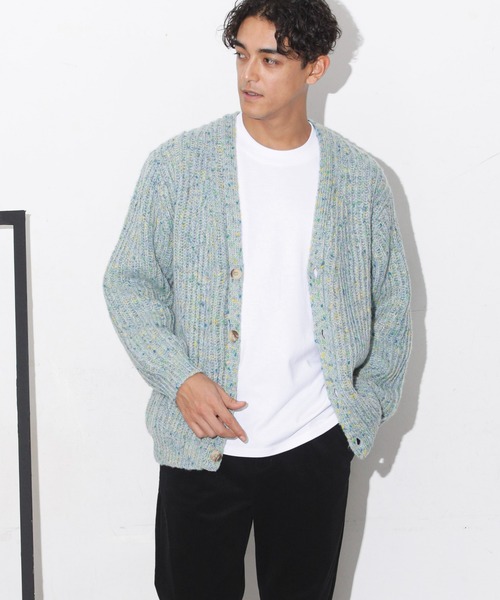 NANO universe（ナノユニバース）の「ファンシーネップカーディガン（カーディガン/ボレロ・メンズ・ボルドー/ネイビー/グレー・M/L/S/XL）」の6枚目の写真