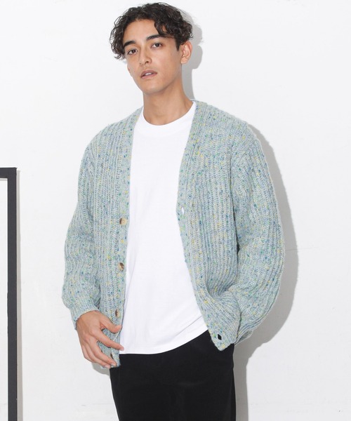 NANO universe（ナノユニバース）の「ファンシーネップカーディガン（カーディガン/ボレロ・メンズ・ボルドー/ネイビー/グレー・M/L/S/XL）」の7枚目の写真