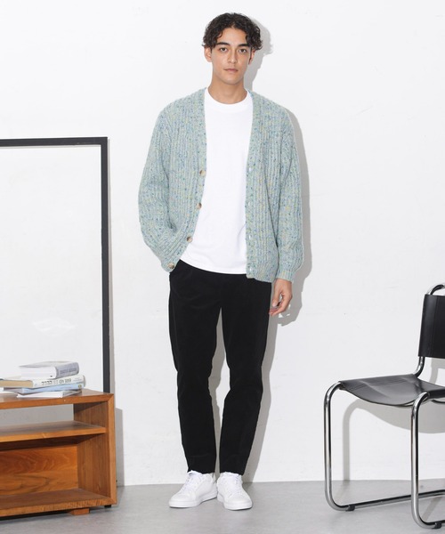 NANO universe（ナノユニバース）の「ファンシーネップカーディガン（カーディガン/ボレロ・メンズ・ボルドー/ネイビー/グレー・M/L/S/XL）」の9枚目の写真