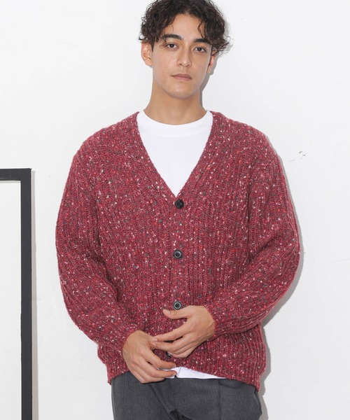 NANO universe（ナノユニバース）の「ファンシーネップカーディガン（カーディガン/ボレロ・メンズ・ボルドー/ネイビー/グレー・M/L/S/XL）」の11枚目の写真
