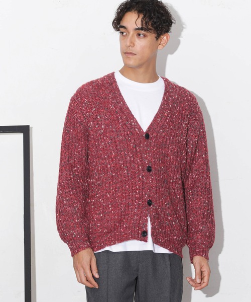 NANO universe（ナノユニバース）の「ファンシーネップカーディガン（カーディガン/ボレロ・メンズ・ボルドー/ネイビー/グレー・M/L/S/XL）」の12枚目の写真