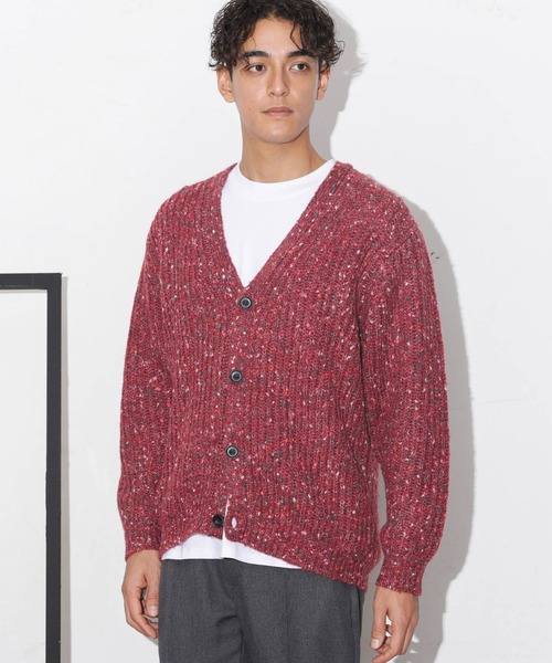 NANO universe（ナノユニバース）の「ファンシーネップカーディガン（カーディガン/ボレロ・メンズ・ボルドー/ネイビー/グレー・M/L/S/XL）」の13枚目の写真