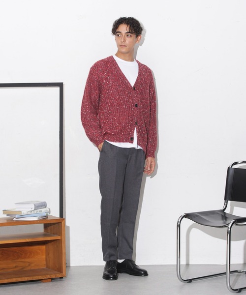 NANO universe（ナノユニバース）の「ファンシーネップカーディガン（カーディガン/ボレロ・メンズ・ボルドー/ネイビー/グレー・M/L/S/XL）」の14枚目の写真