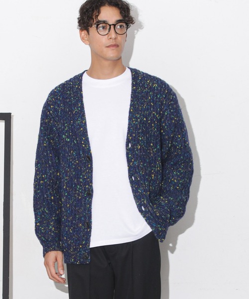 NANO universe（ナノユニバース）の「ファンシーネップカーディガン（カーディガン/ボレロ・メンズ・ボルドー/ネイビー/グレー・M/L/S/XL）」の16枚目の写真