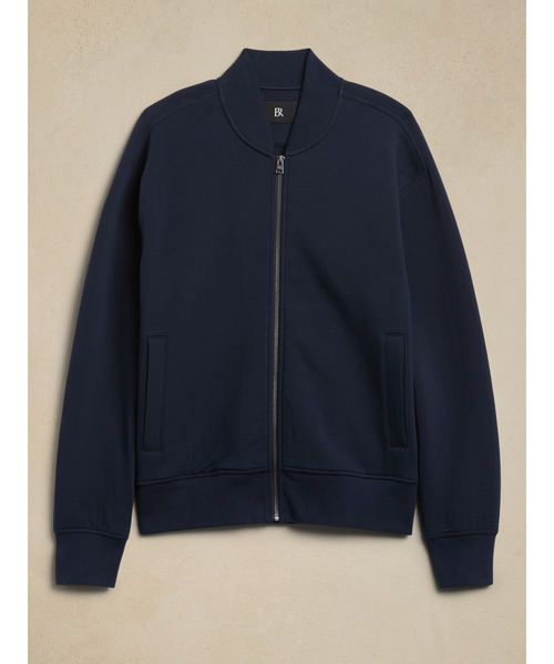 Banana Republic（バナナリパブリック）の「ヘリンボーン スキューバ ベースボール ジャケット（ブルゾン・メンズ・ネイビー・M/L/S）」の7枚目の写真