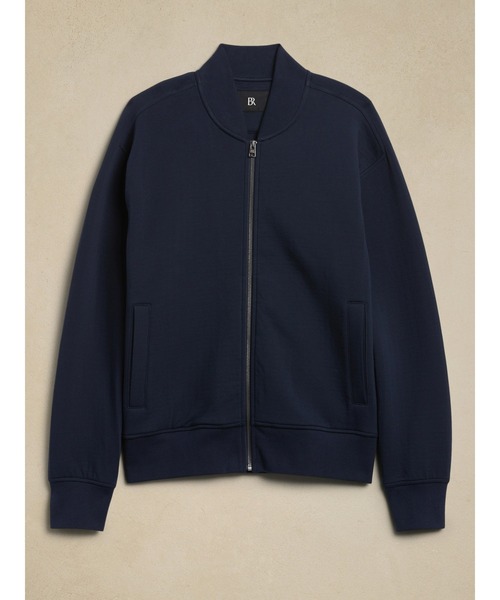 Banana Republic（バナナリパブリック）の「ヘリンボーン スキューバ ベースボール ジャケット（ブルゾン・メンズ・ネイビー・M/L/S）」の3枚目の写真
