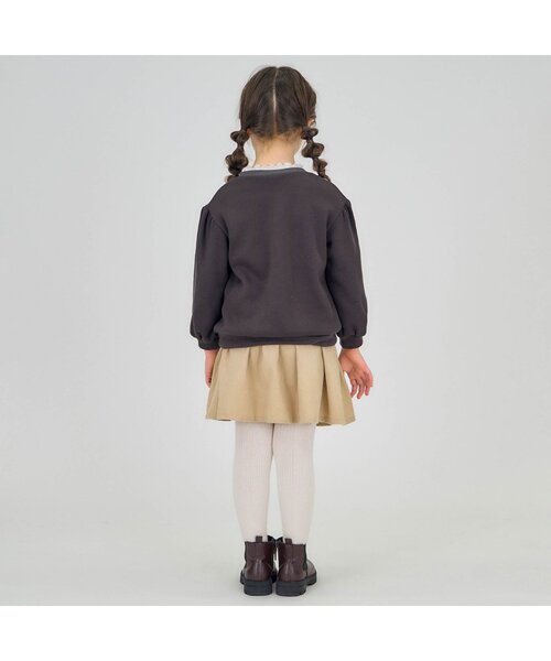 apres les cours(アプレレクール)の「【あったか】裏シャギーポシェット&ファーポケットトレーナー(スウェット・キッズ・サーモンピンク/チャコール/サックスブルー/その他2・80/90/110/120/100/130/140)」の8枚目の写真