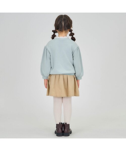 apres les cours(アプレレクール)の「【あったか】裏シャギーポシェット&ファーポケットトレーナー(スウェット・キッズ・サーモンピンク/チャコール/サックスブルー/その他2・80/90/110/120/100/130/140)」の10枚目の写真