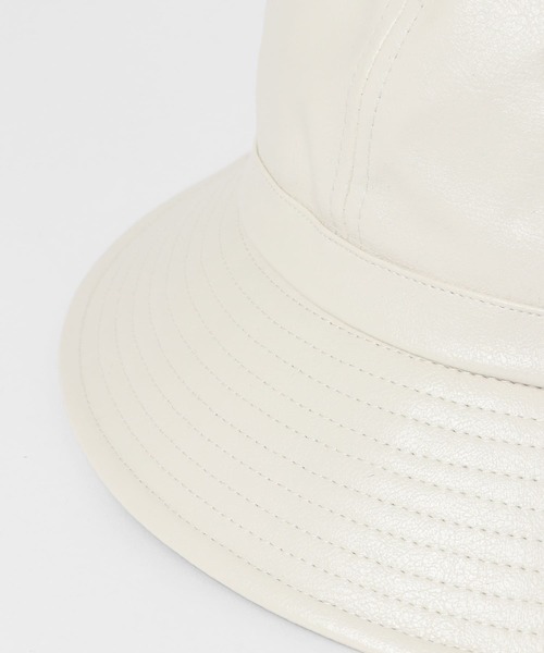 KBF（ケイビーエフ）の「レザーバケットHAT（ハット・レディース・ブラック/オフホワイト・ONE）」の18枚目の写真