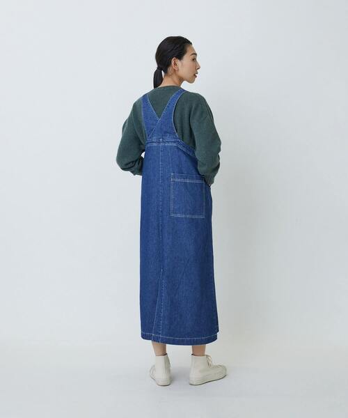 LOISIR（ロワズィール）の「デニムジャンパースカート（つなぎ/オールインワン・レディース・インディゴブルー・FREE）」の5枚目の写真