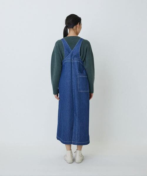 LOISIR（ロワズィール）の「デニムジャンパースカート（つなぎ/オールインワン・レディース・インディゴブルー・FREE）」の8枚目の写真