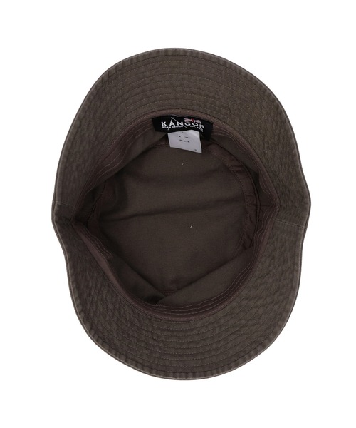 KANGOL（カンゴール）の「KANGOL WASHED BUCKET 230069602（ハット・メンズ・ブラック/カーキ/ホワイト・LARGE）」の8枚目の写真