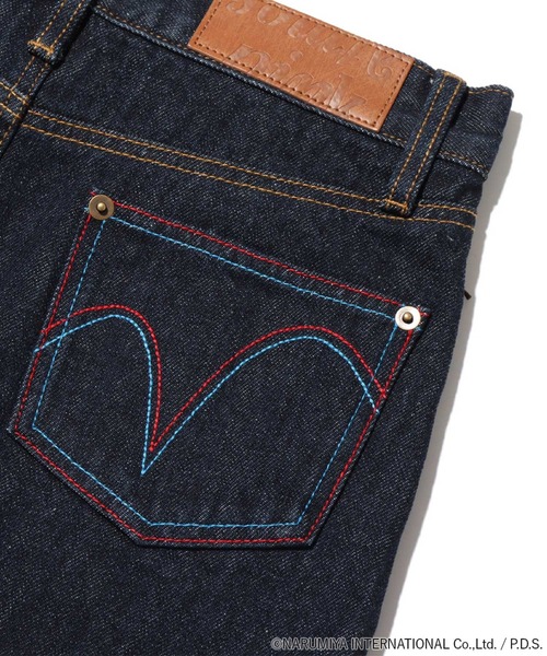 atmos pink（アトモスピンク）の「atmos pink  × ANGEL BLUE ナカムラくんワッペン付き デニムスカート 【SP】（デニムスカート・レディース・インディゴブルー/ライトブルー・S/M）」の12枚目の写真