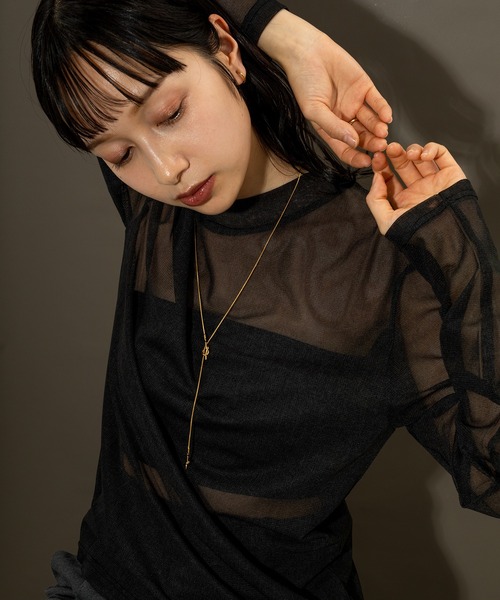 voov（ブーブ）の「【金属アレルギー対応】ノット ロング チェーン サージカル Yネックレス（ネックレス・レディース・シルバー/ゴールド・フリー）」の11枚目の写真