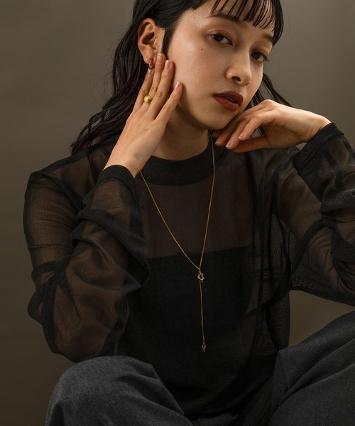 voov（ブーブ）の「【金属アレルギー対応】ノット ロング チェーン サージカル Yネックレス（ネックレス・レディース・シルバー/ゴールド・フリー）」の6枚目の写真