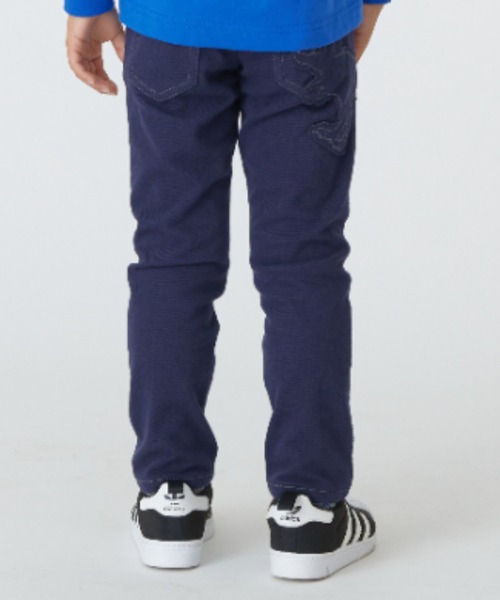 HAKKA KIDS（ハッカキッズ）の「恐竜アップリケストレッチカットツイルパンツ（その他パンツ・キッズ・イエロー/ネイビー/グリーン/グレー・110cm/130cm/100cm/120cm）」の2枚目の写真