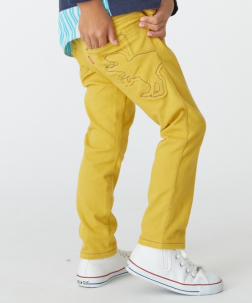 恐竜アップリケストレッチカットツイルパンツ（その他パンツ）｜hakka kids（ハッカキッズ）