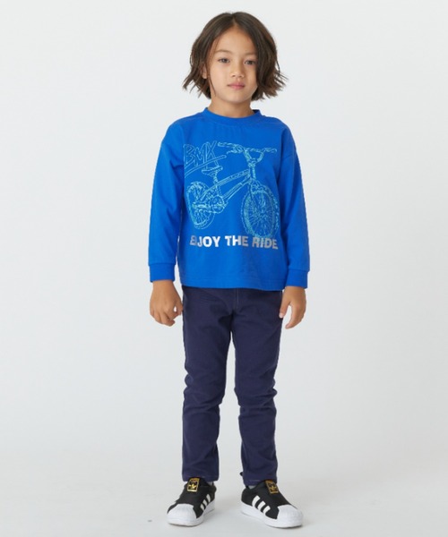 HAKKA KIDS（ハッカキッズ）の「恐竜アップリケストレッチカットツイルパンツ（その他パンツ・キッズ・イエロー/ネイビー/グリーン/グレー・110cm/130cm/100cm/120cm）」の12枚目の写真