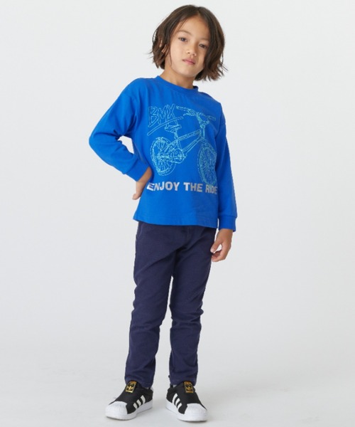 HAKKA KIDS（ハッカキッズ）の「恐竜アップリケストレッチカットツイルパンツ（その他パンツ・キッズ・イエロー/ネイビー/グリーン/グレー・110cm/130cm/100cm/120cm）」の13枚目の写真