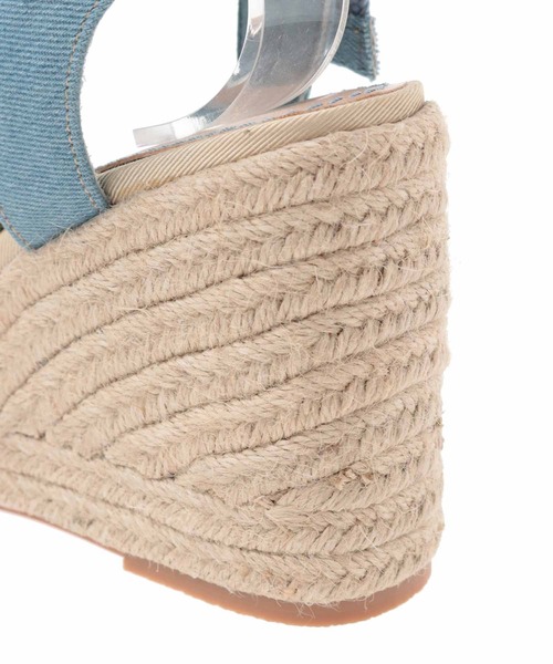 31 Sons de mode(トランテアン ソン ドゥ モード)の「ジュートウェッジサンダル(サンダル・レディース・ライトグリーン/ブラック/サックスブルー・L/M/S)」の20枚目の写真