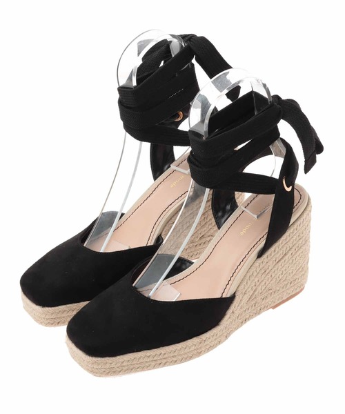 31 Sons de mode(トランテアン ソン ドゥ モード)の「ジュートウェッジサンダル(サンダル・レディース・ライトグリーン/ブラック/サックスブルー・L/M/S)」の10枚目の写真