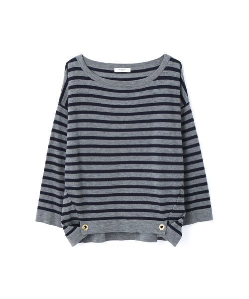 NATURAL BEAUTY BASIC(ナチュラルビューティーベーシック)の「【JJ 12月号掲載】ハトメ釦ニット(ニット/セーター・レディース・ネイビー/グレー/ホワイト系その他/レッド/グレー系その他/ダークベージュ・MEDIUM)」の16枚目の写真