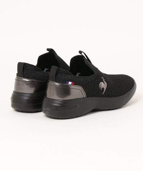 le coq sportif(ルコックスポルティフ)の「【le coq sportif】ルコックスポルティフ LA RHONE FK(ラ ローヌ ニットスリッポン)QL3VJC34(スニーカー・レディース・グレー/ブラック×ブラック・24.5cm/24.0cm/23.0cm/23.5cm)」の3枚目の写真