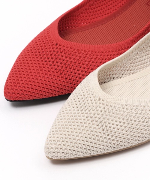 LAKOLE(ラコレ)の「ニットフラットシューズ / 996420(パンプス・レディース・ブラック/レッド/アイボリー・MEDIUM/LARGE/SMALL)」の7枚目の写真