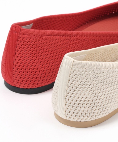 LAKOLE(ラコレ)の「ニットフラットシューズ / 996420(パンプス・レディース・ブラック/レッド/アイボリー・MEDIUM/LARGE/SMALL)」の9枚目の写真