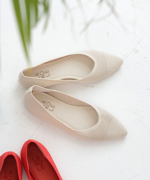LAKOLE(ラコレ)の「ニットフラットシューズ / 996420(パンプス・レディース・ブラック/レッド/アイボリー・MEDIUM/LARGE/SMALL)」の16枚目の写真