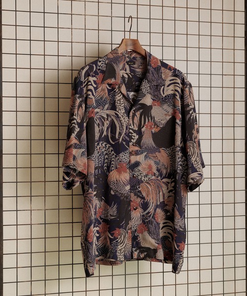 WILD LIFE TAILOR Adam et Rope'（ワイルドテーラーアダムエロペ　）の「【WILD LIFE TAILOR】アソート ハワイアン オープンカラー シャツ（シャツ/ブラウス・メンズ・ブラウン系その他/ブルー系その他/ダークグリーン/ブルー系その他4/イエロー系その他3・L/M）」の5枚目の写真