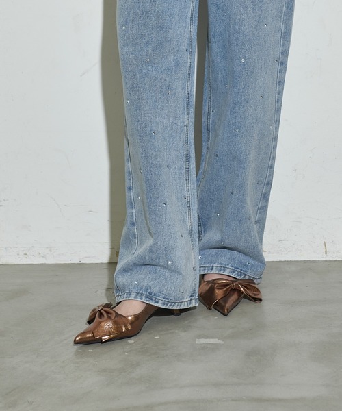 THE YOn(ザヨン)の「ビッグリボンバックストラップメタリックパンプス(パンプス・レディース・ブラック/シルバー/ブラウン・37/38/39)」の16枚目の写真