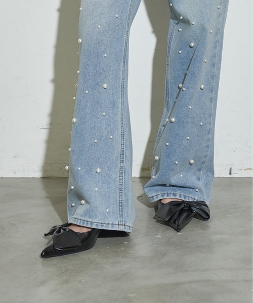 THE YOn(ザヨン)の「ビッグリボンバックストラップメタリックパンプス(パンプス・レディース・ブラック/シルバー/ブラウン・37/38/39)」の9枚目の写真