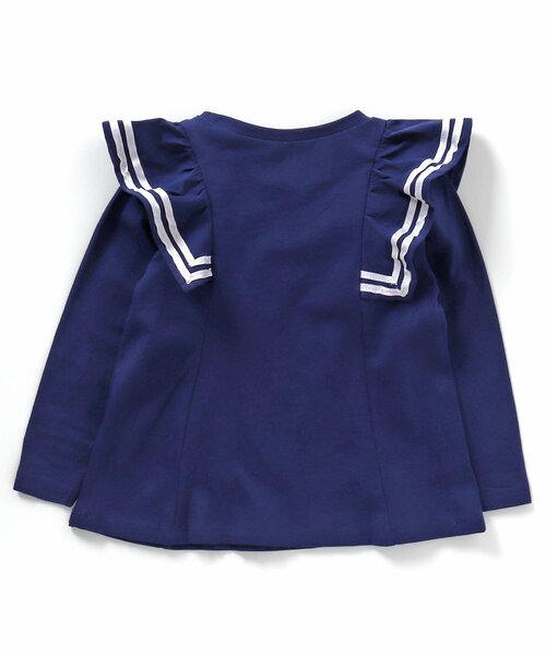 apres les cours（アプレレクール）の「【WEB限定】セーラーフリルTシャツ（Tシャツ/カットソー・キッズ・アイボリー/ブルー/ラベンダー/レッド・90/100/110/120/80/130/140）」の13枚目の写真